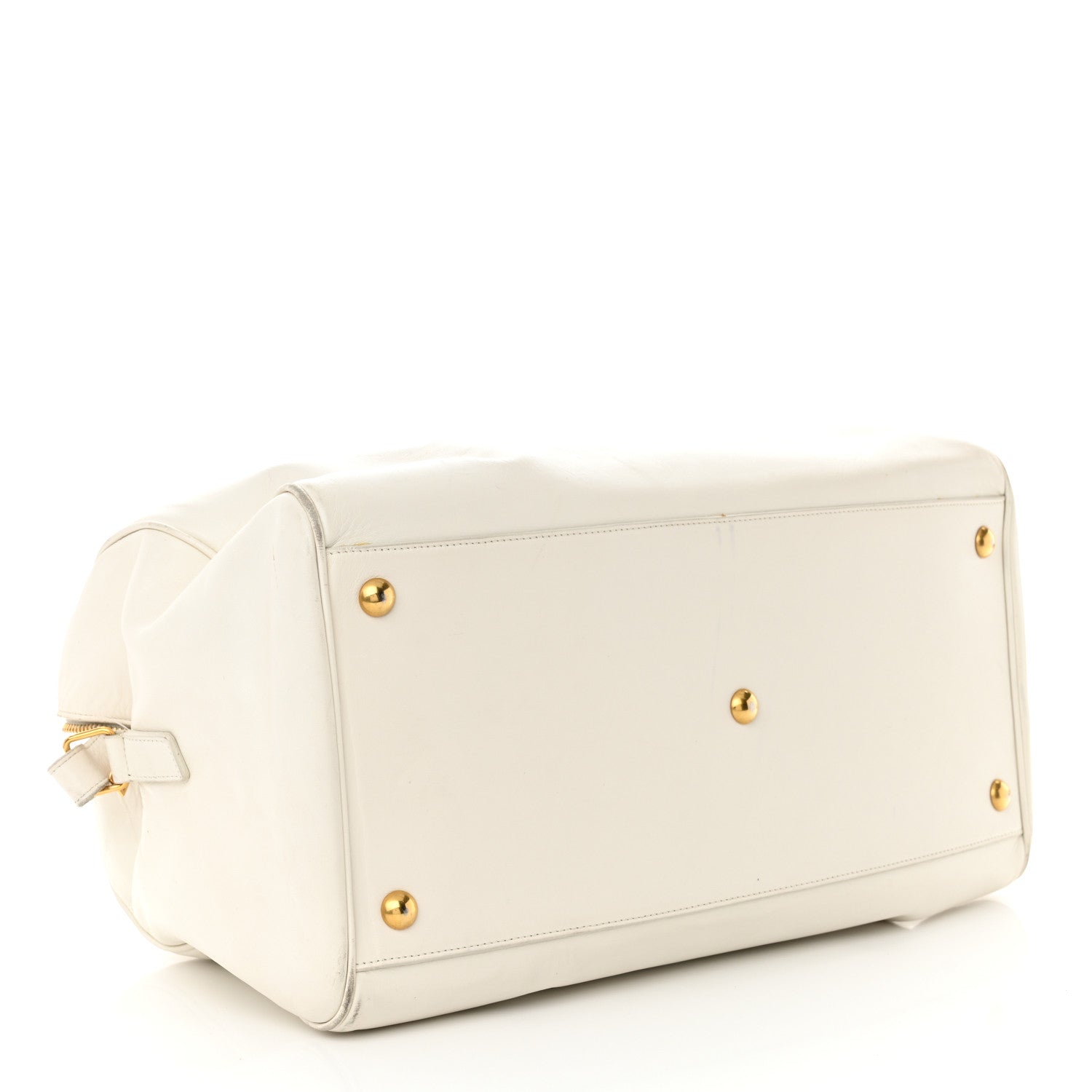 Calfskin Classic Duffle 12 Bag White