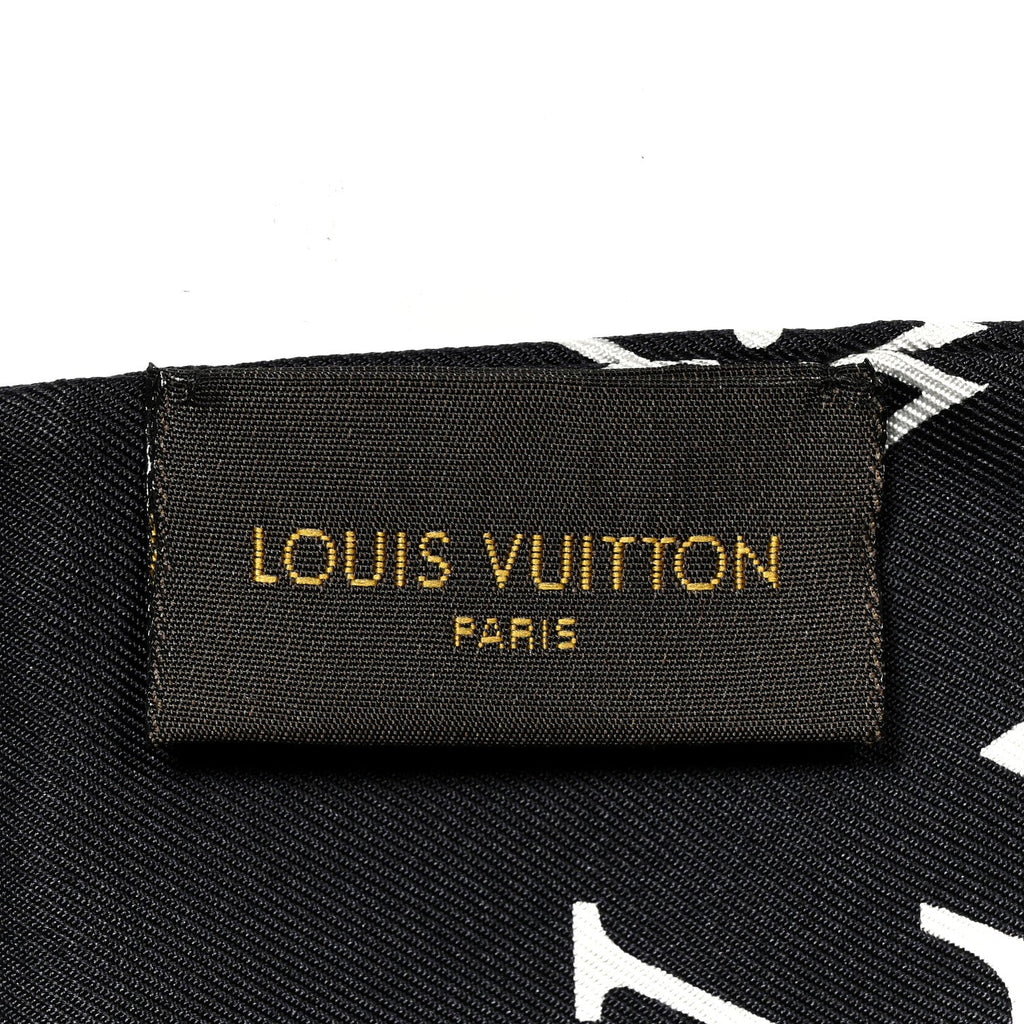 Silk Monogram Confidential Bandeau Black