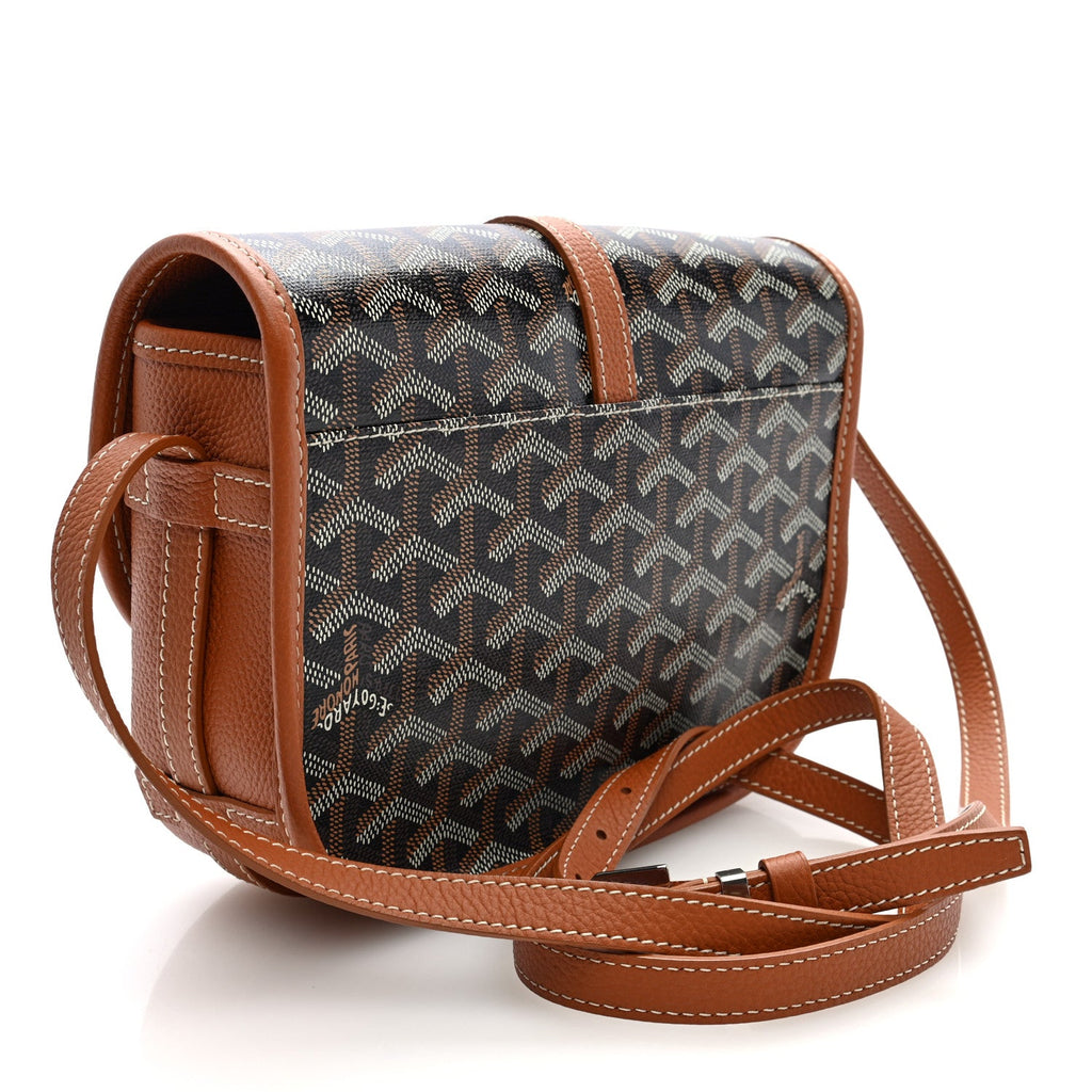 Goyardine Belvedere II PM Messenger Bag Black Gold