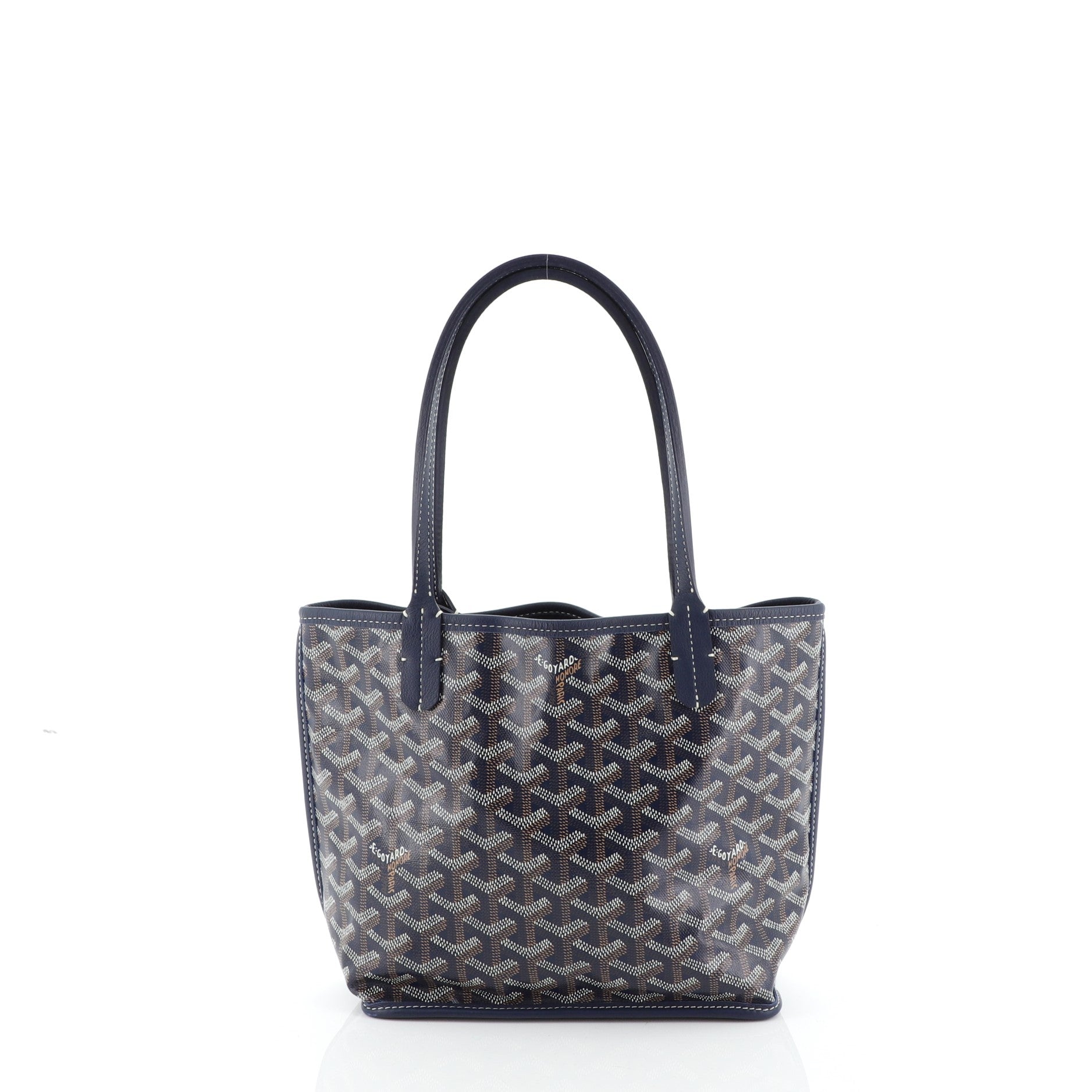 Anjou Reversible Tote Coated Canvas Mini