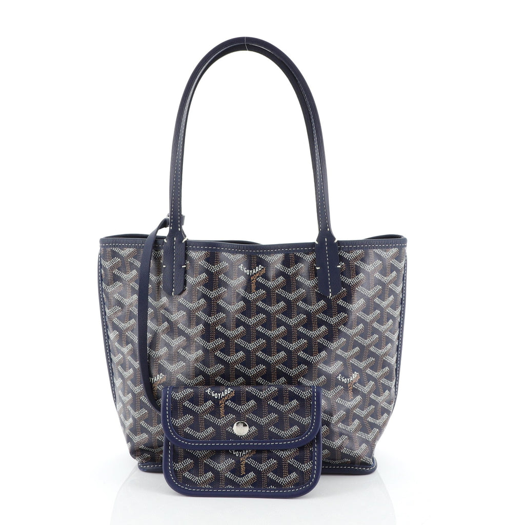 Anjou Reversible Tote Coated Canvas Mini