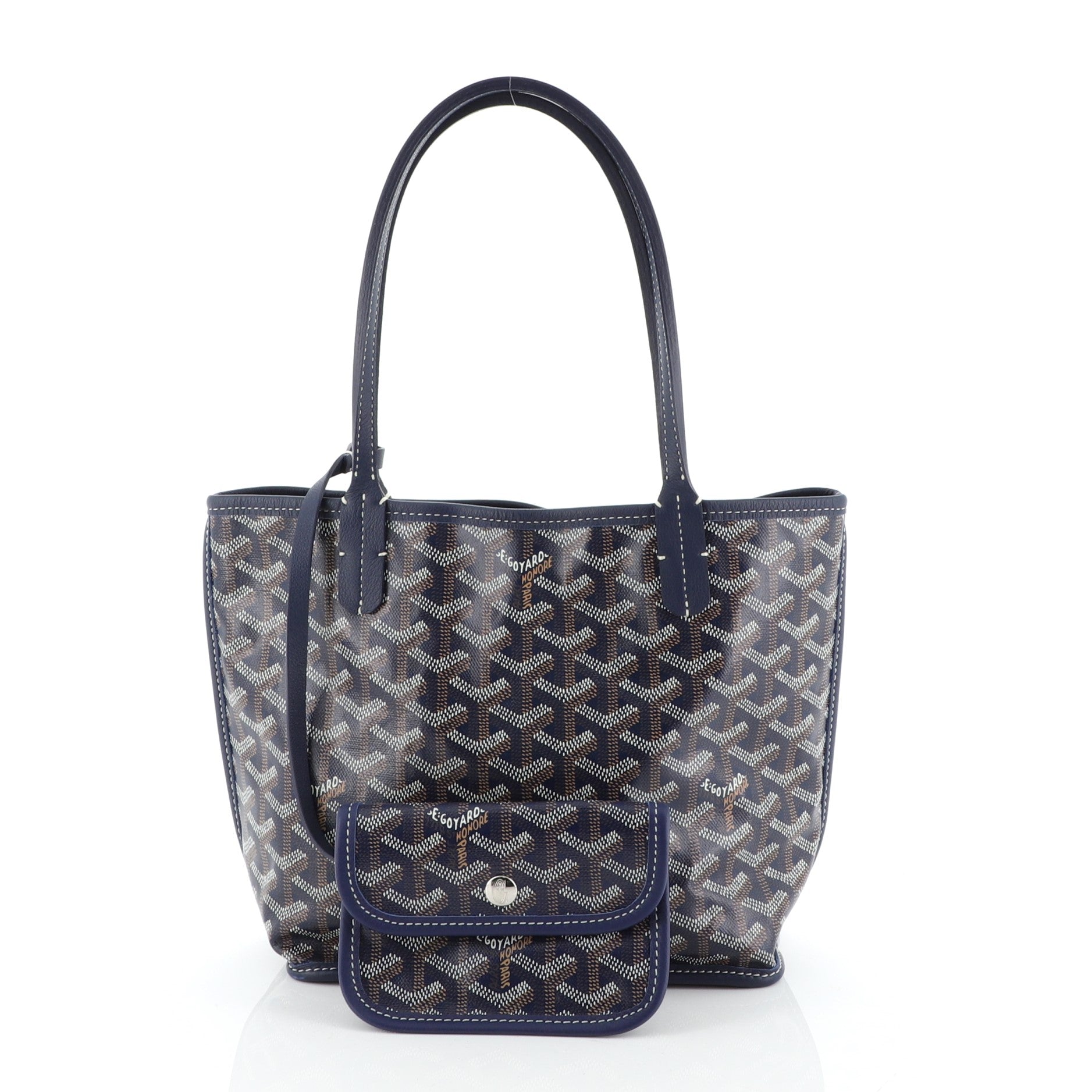 Anjou Reversible Tote Coated Canvas Mini