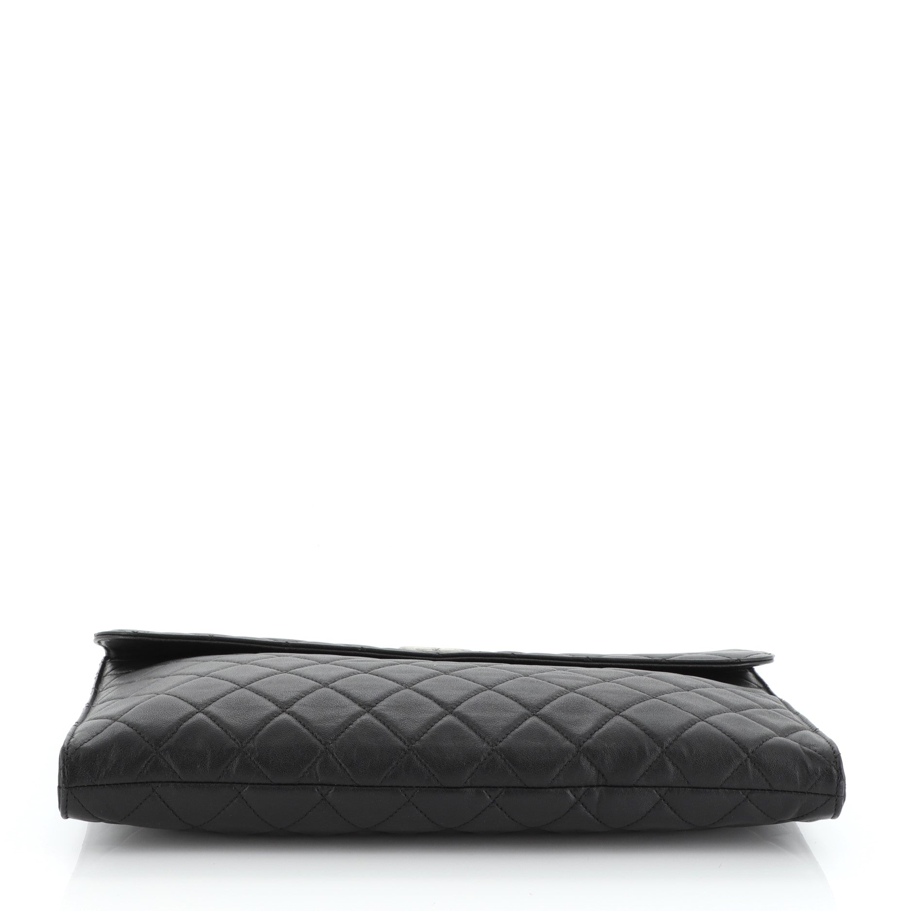 Flap Portfolio Clutch Quilted Calfskin Large
