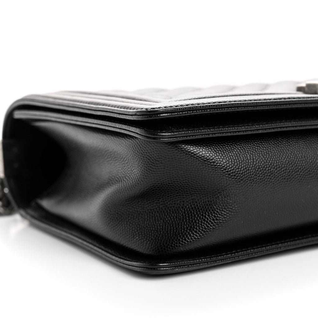 Caviar Quilted New Medium Boy Flap Black