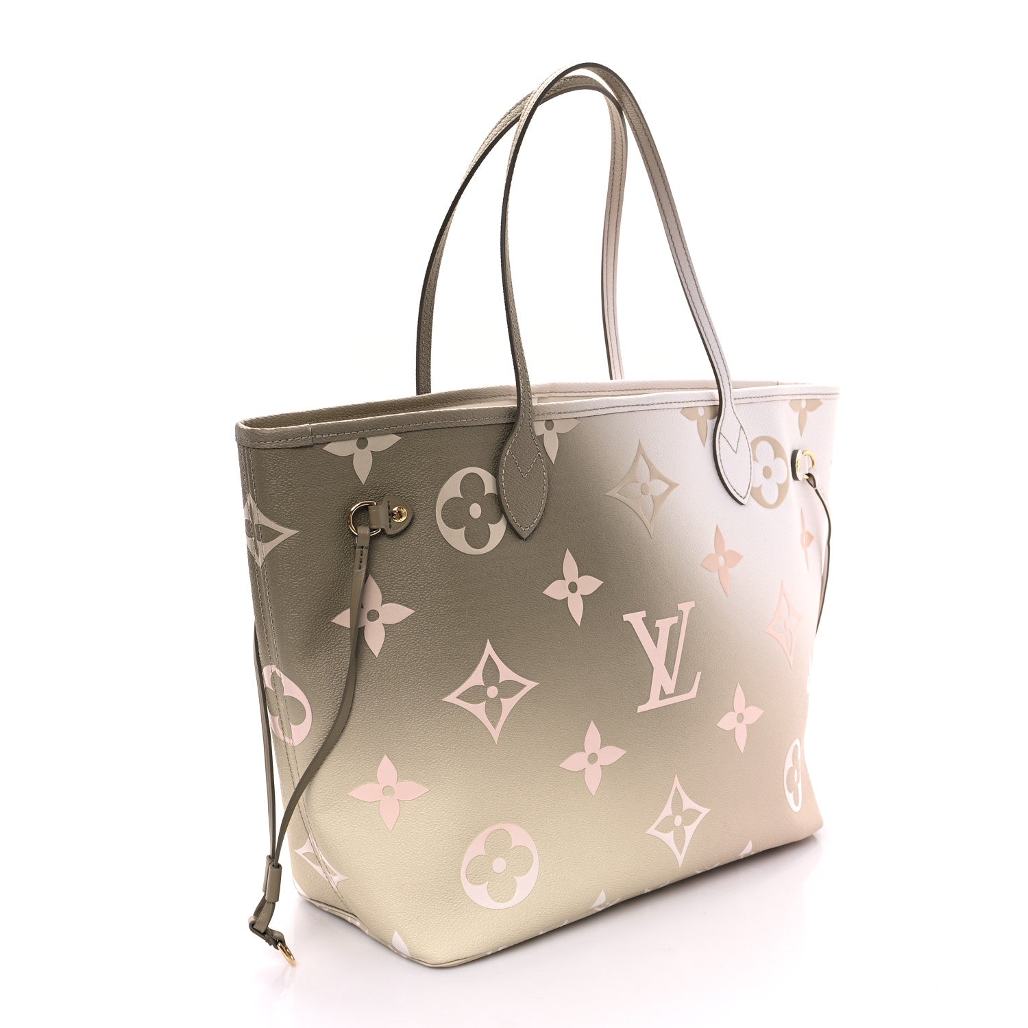 Monogram Giant Spring In The City Neverfull MM Sunset Kaki
