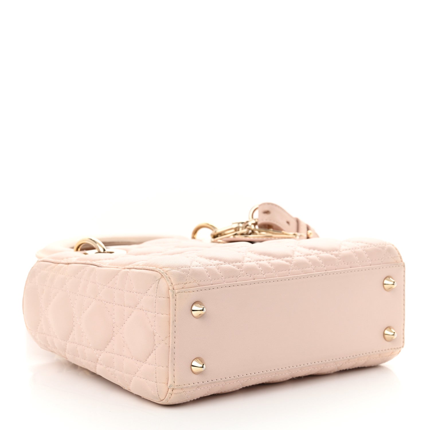 Lambskin Cannage Small Lucky Badges My Lady Dior Pink