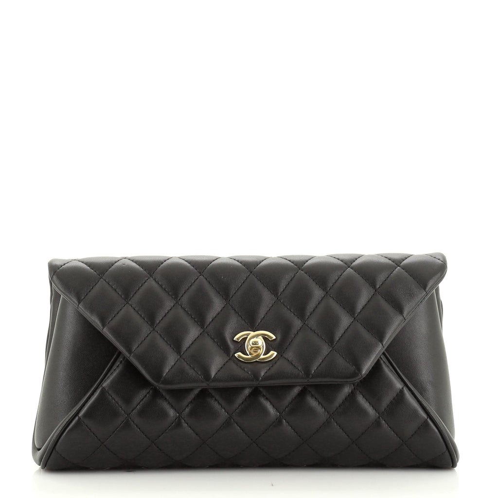 Fold Up Again Clutch Quilted Lambskin