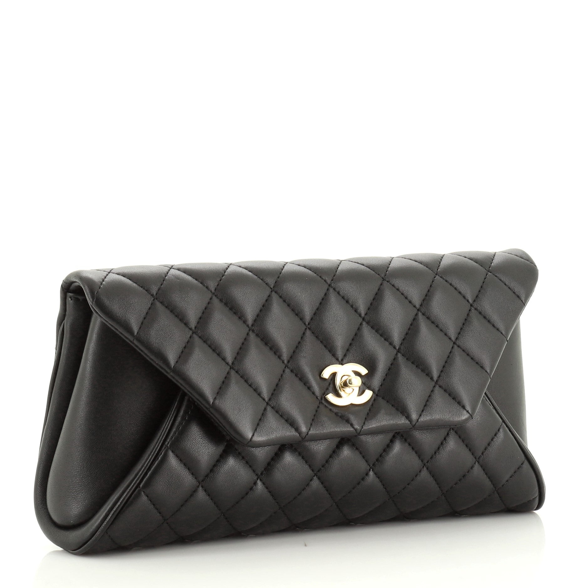 Fold Up Again Clutch Quilted Lambskin