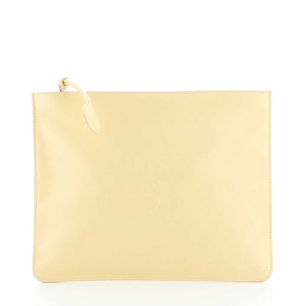 Vintage Camellia Clutch Lambskin Medium