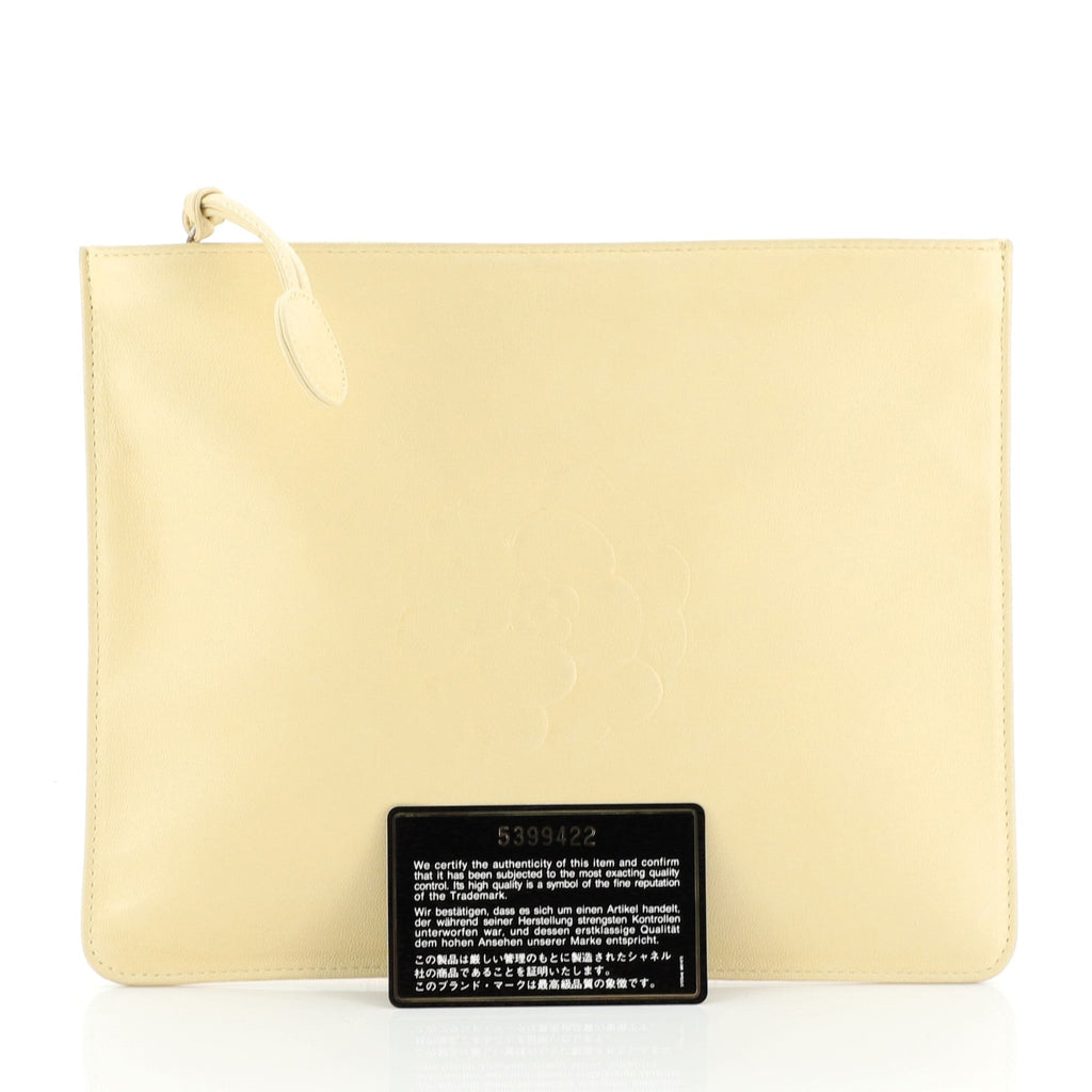 Vintage Camellia Clutch Lambskin Medium