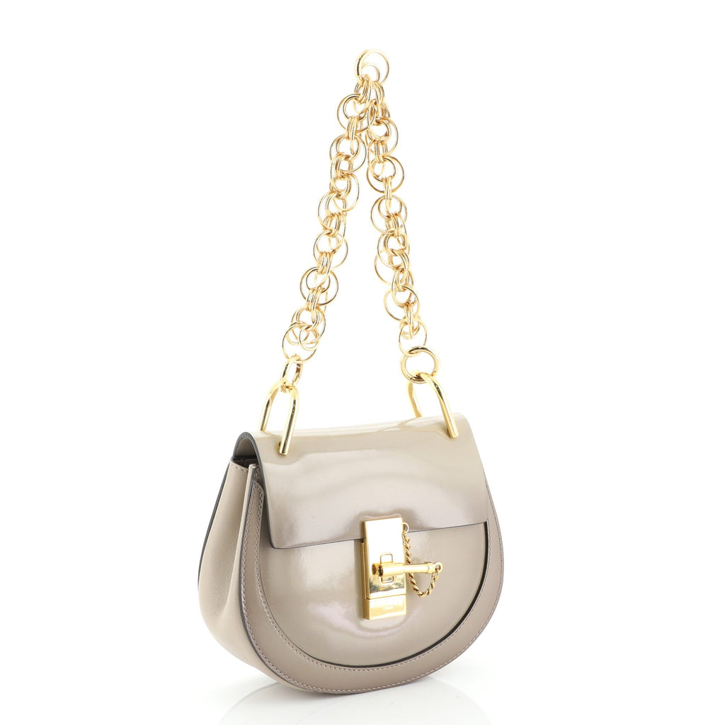 Drew Bijou Crossbody Bag Patent Mini