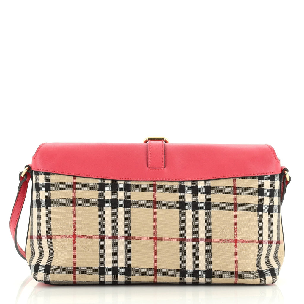 Leah Clutch Bag Horseferry Check Canvas Small