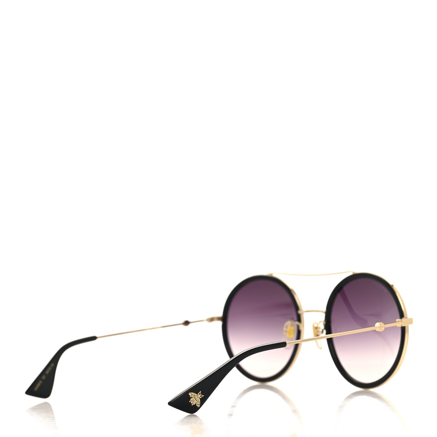 Metal Round Frame Sunglasses GG0061S Black