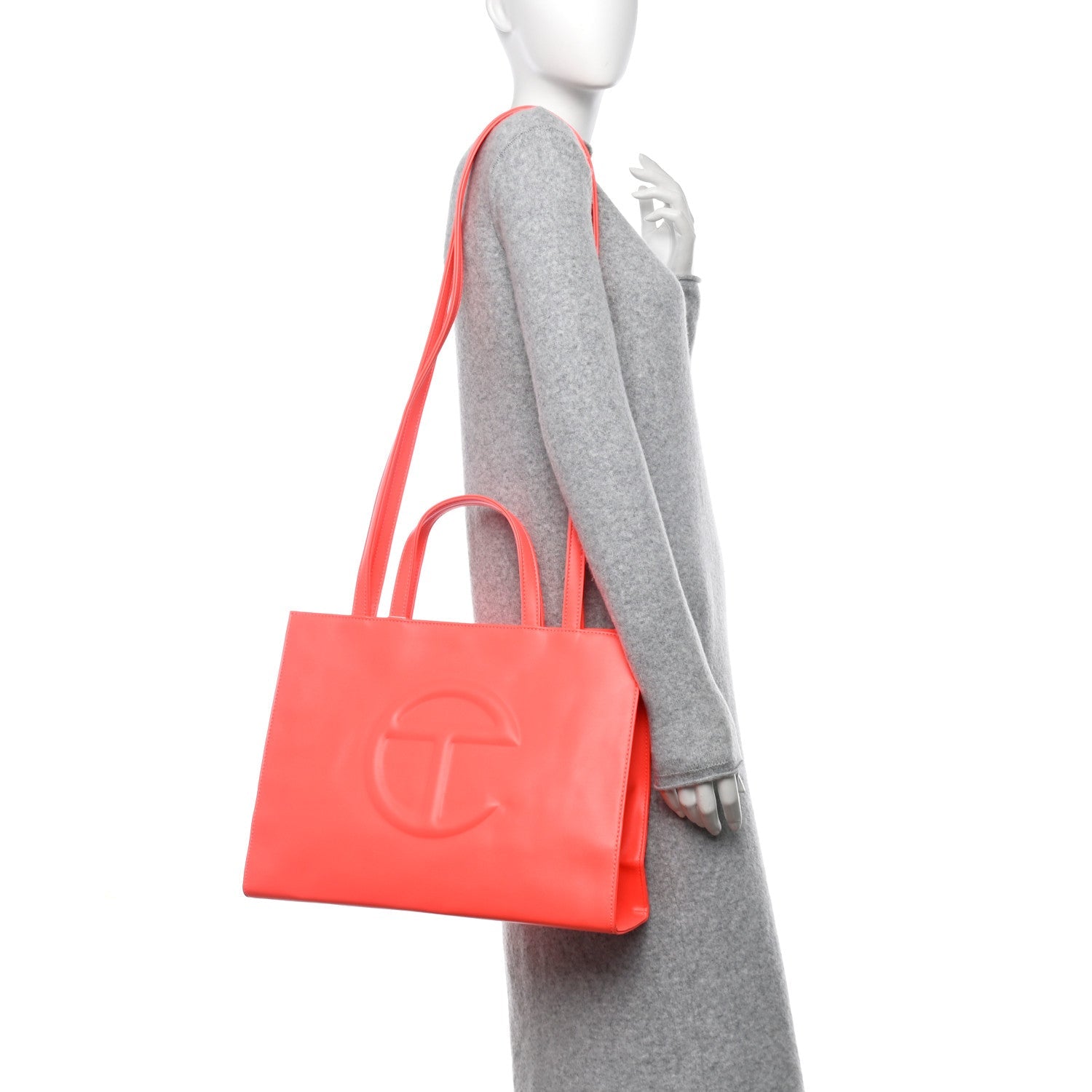 Vegan Leather Medium Shopping Bag Hazard