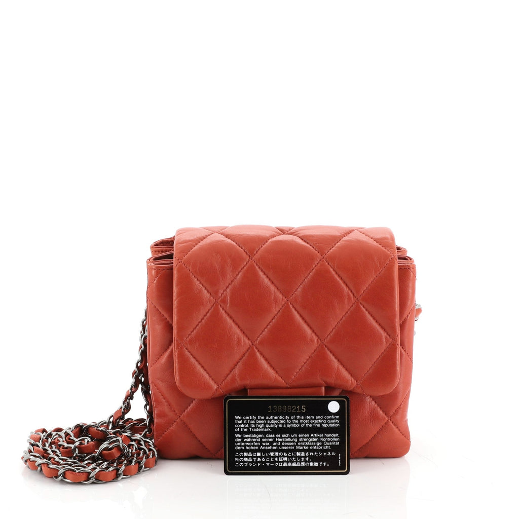 3 Accordion Flap Bag Quilted Lambskin Mini