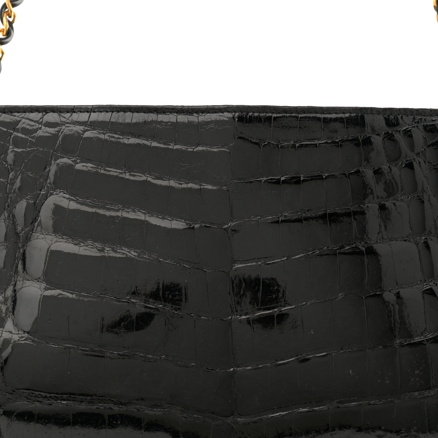 Alligator Tote Black