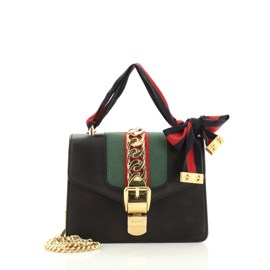 Sylvie Chain Shoulder Bag Leather Mini