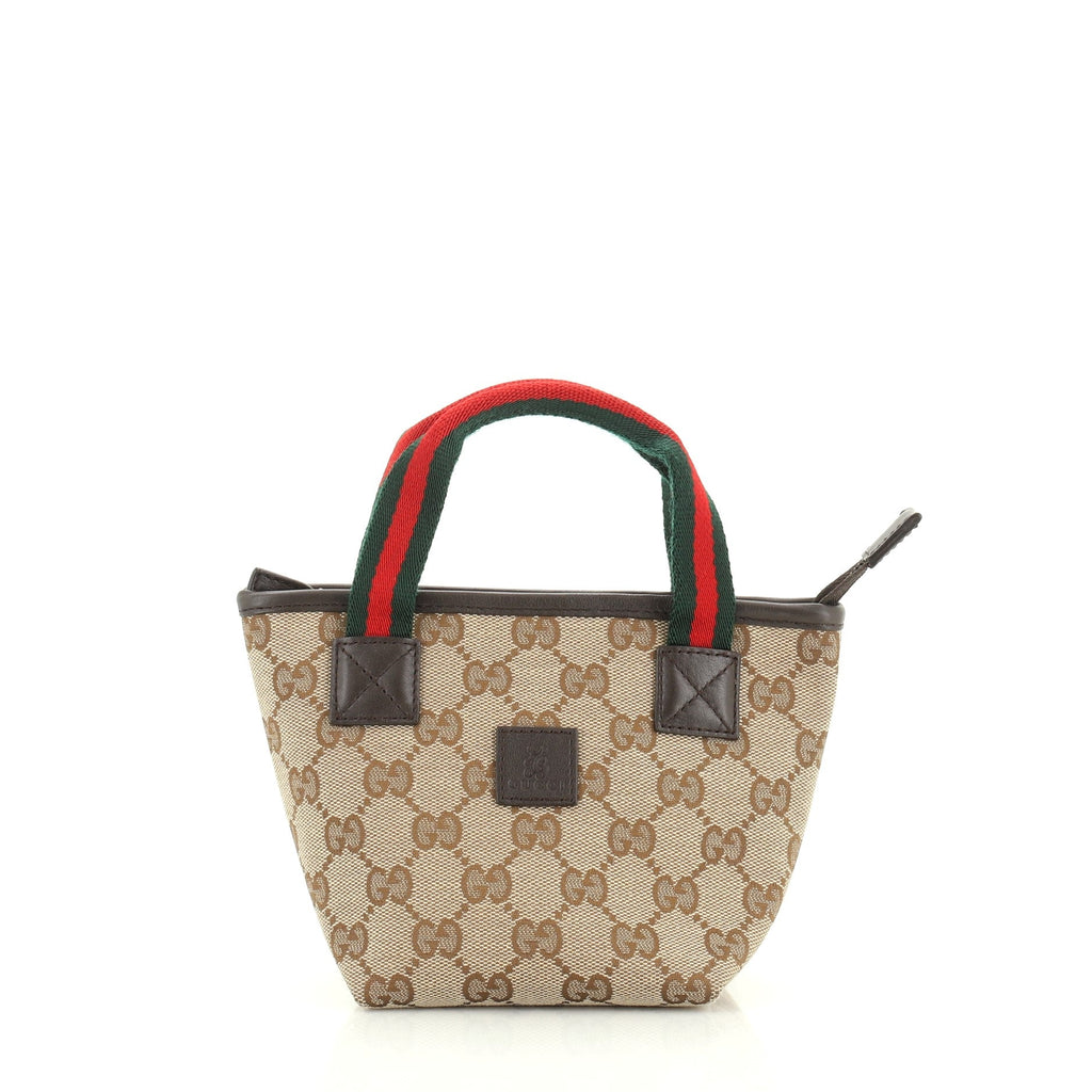 Kid's Web Tote GG Canvas Mini