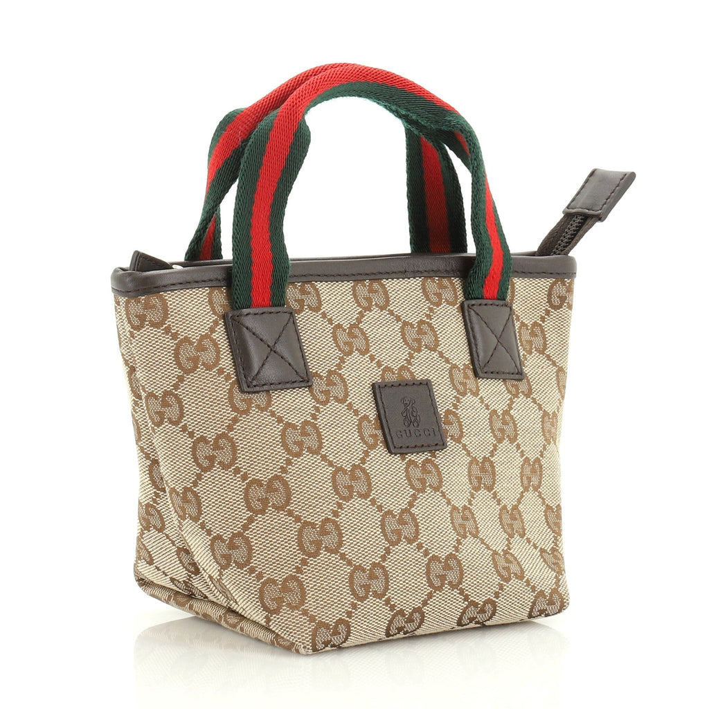 Kid's Web Tote GG Canvas Mini