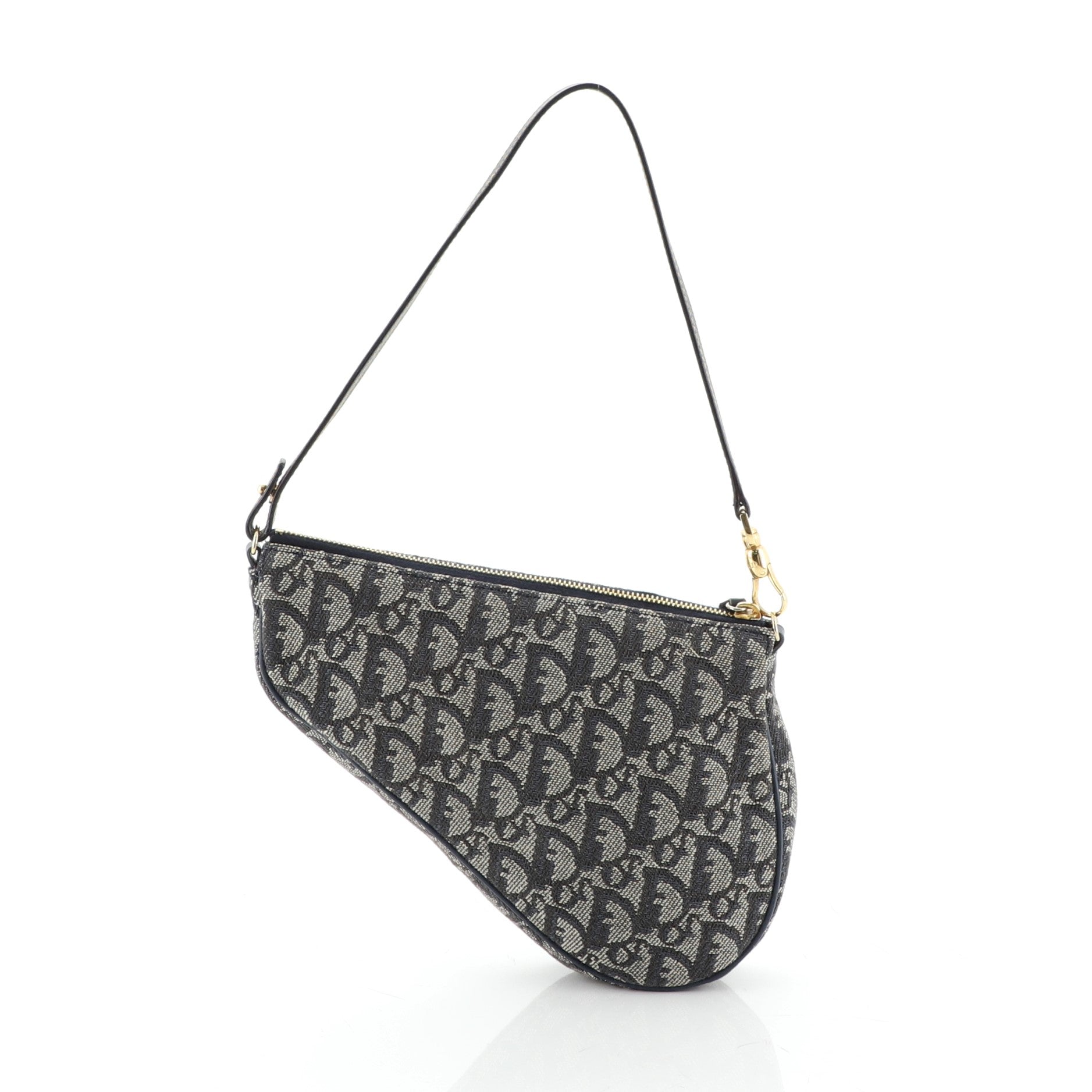 Vintage Saddle Bag Diorissimo Canvas Mini