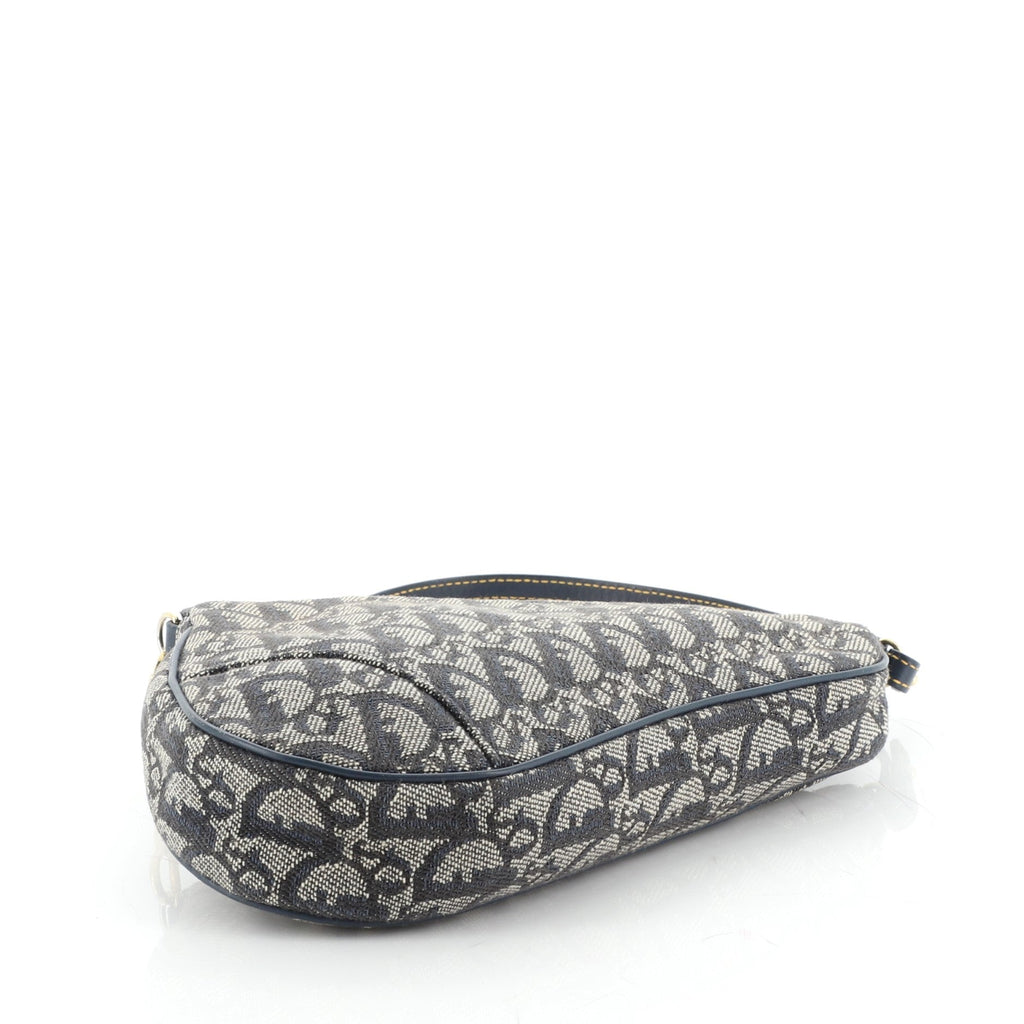Vintage Saddle Bag Diorissimo Canvas Mini