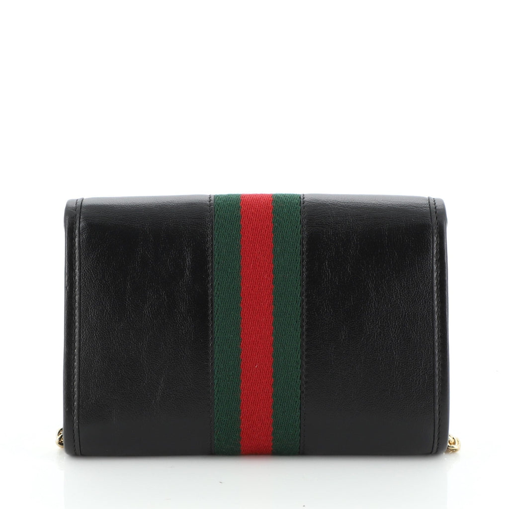 Rajah Web Chain Shoulder Bag Leather Mini
