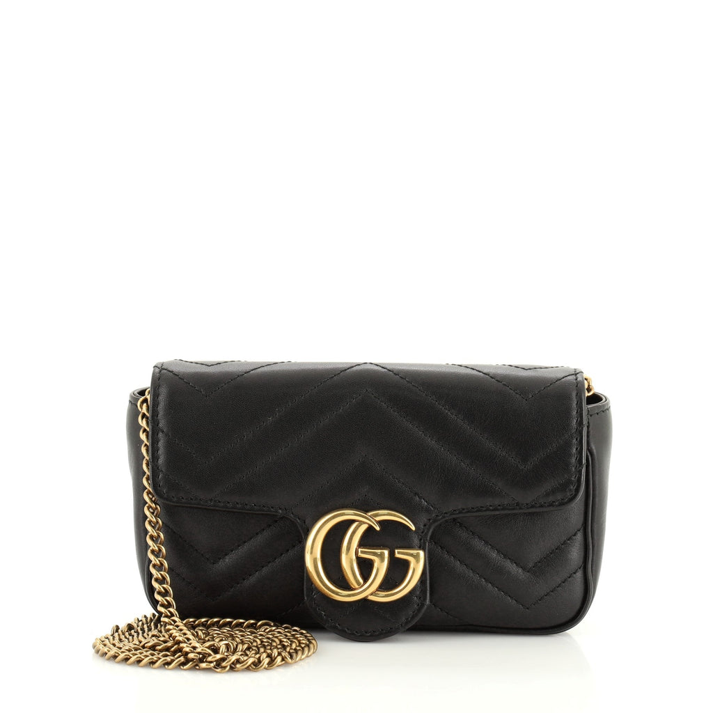 GG Marmont Flap Bag Matelasse Leather Super Mini