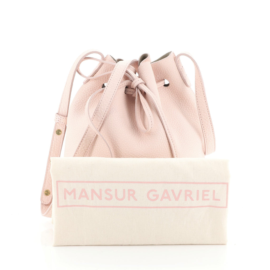 Bucket Bag Tumbled Leather Mini