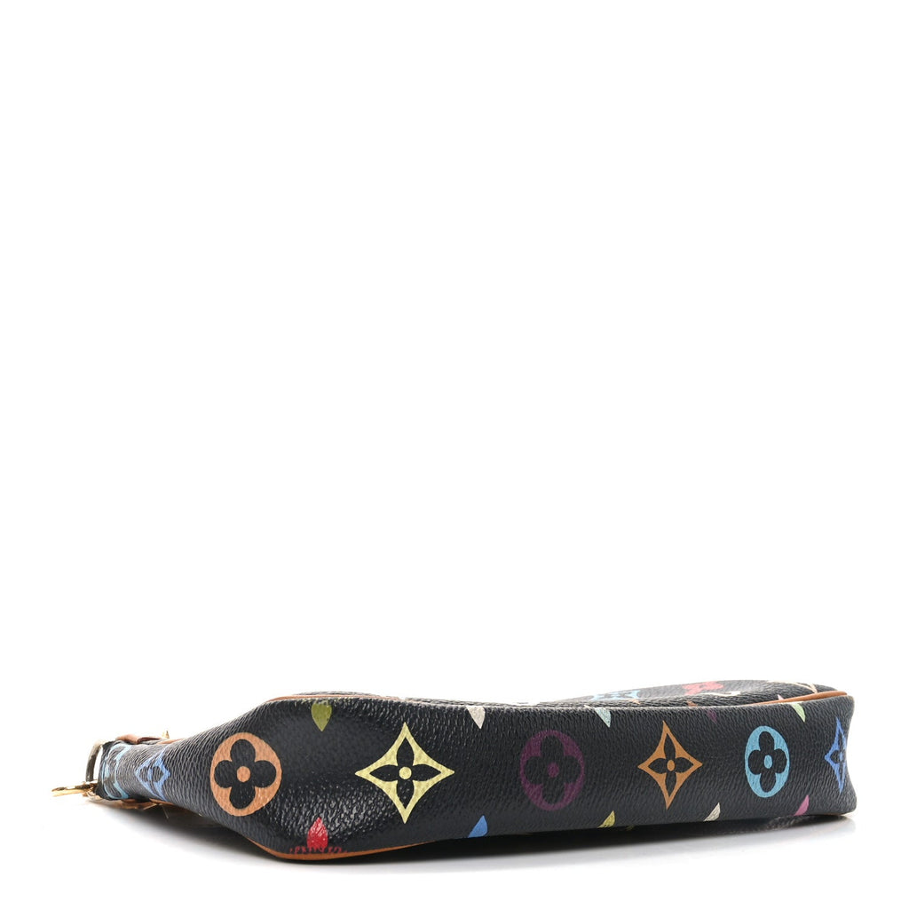 Monogram Multicolor Pochette Accessories Black