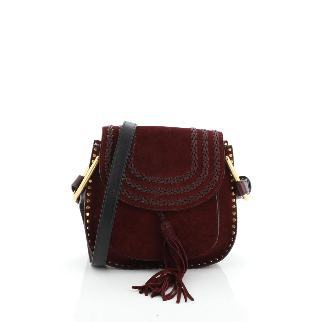 Hudson Handbag Whipstitch Suede Mini