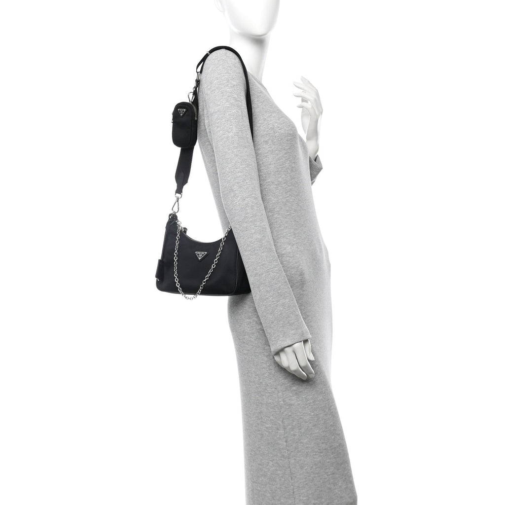 Nylon Re-Edition 2005 Shoulder Bag Black