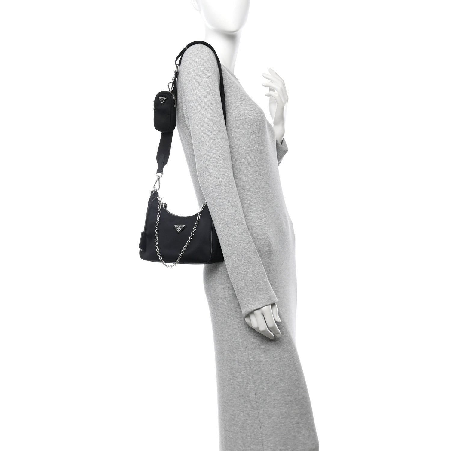 Nylon Re-Edition 2005 Shoulder Bag Black