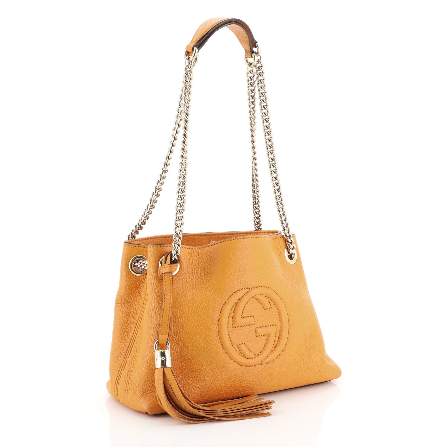 Soho Chain Strap Shoulder Bag Leather Mini