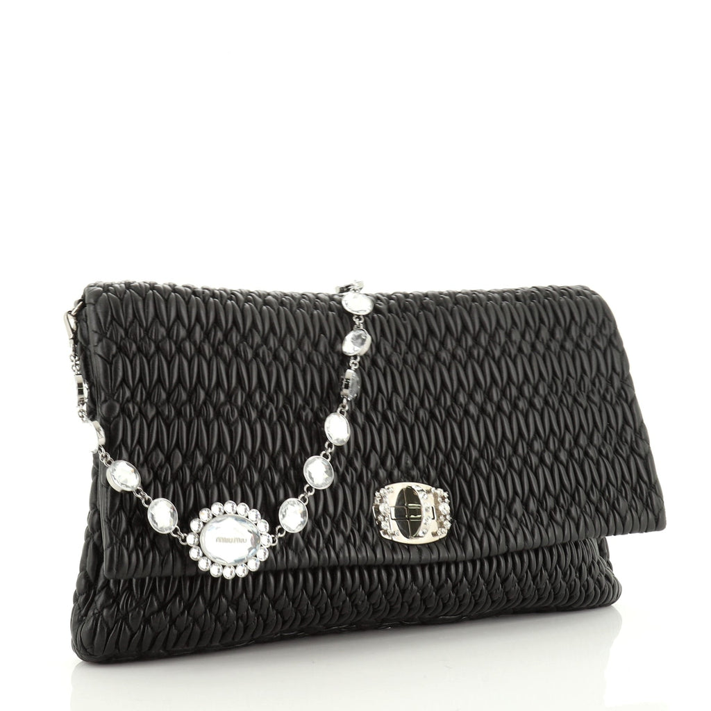 Crystal Clutch Matelasse Leather XL