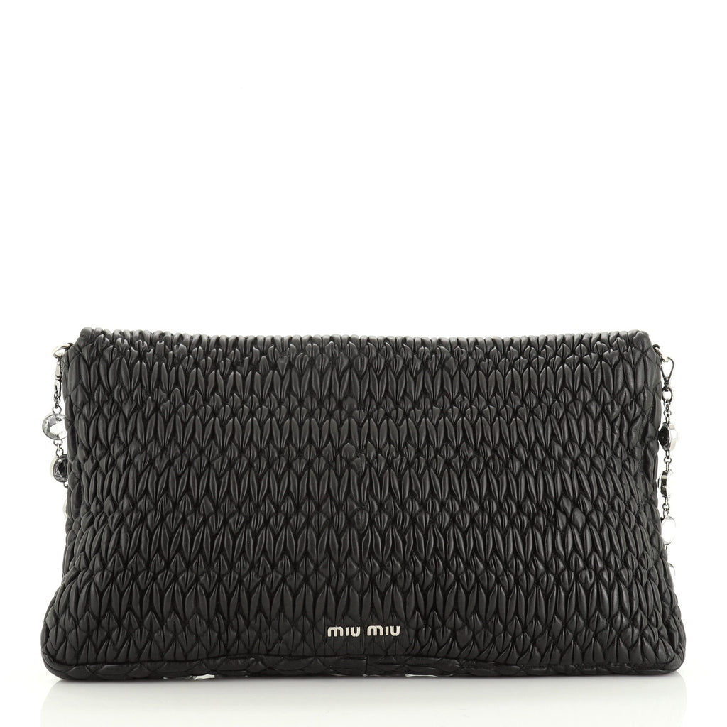 Crystal Clutch Matelasse Leather XL