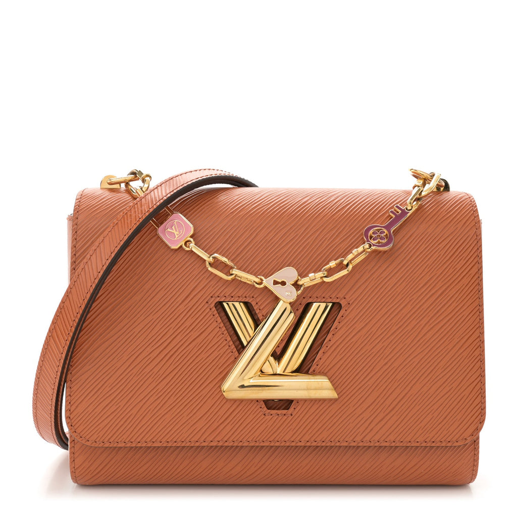 Epi Twist Shoulder Bag MM Gold Cipango