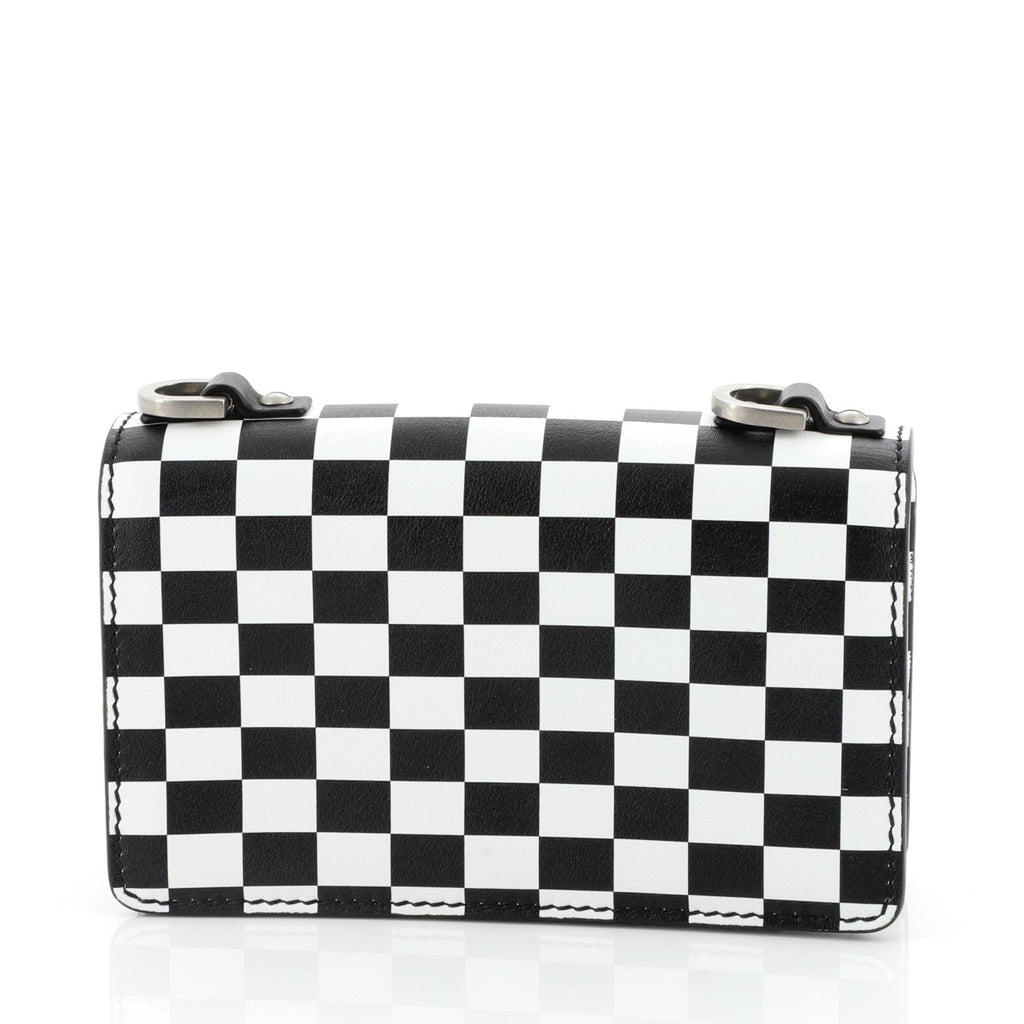 J'adior Flap Bag Printed Leather Mini