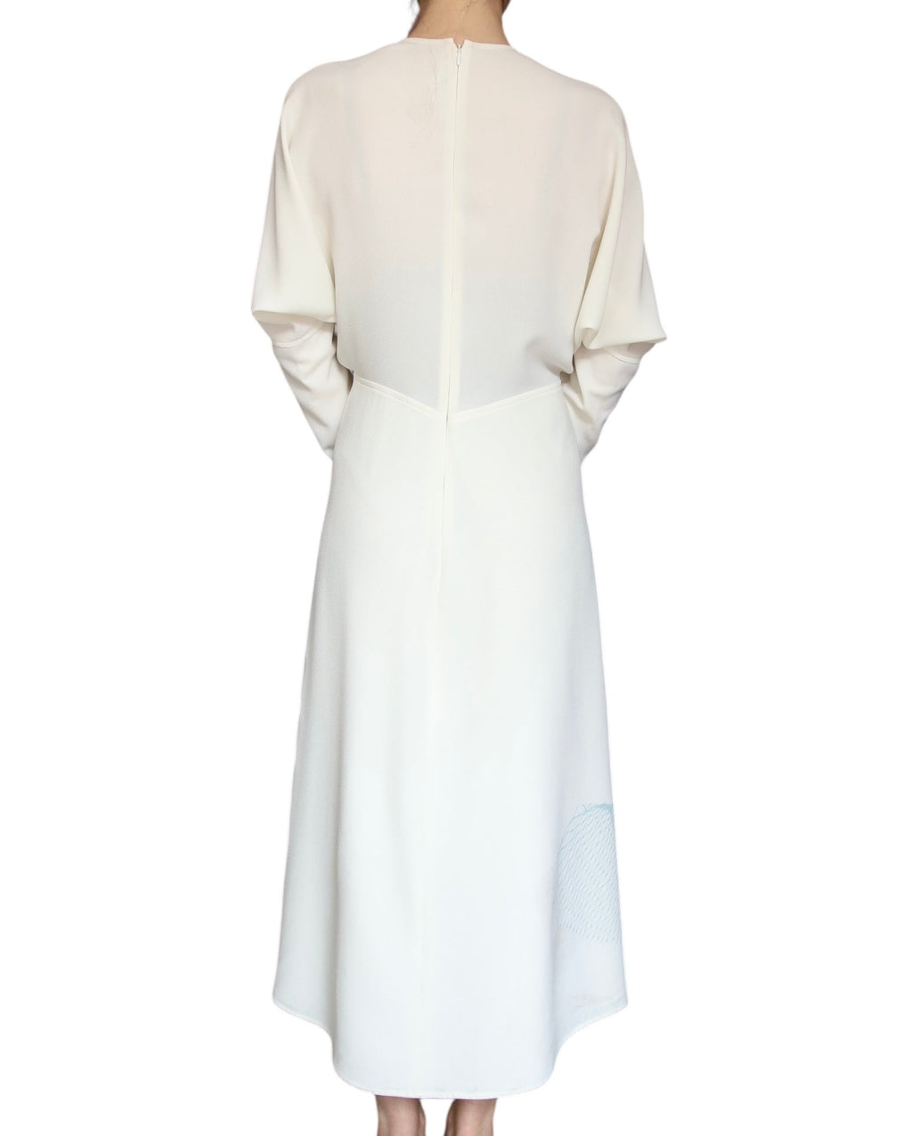 Victoria Beckham Blue Printed Gown - US 8