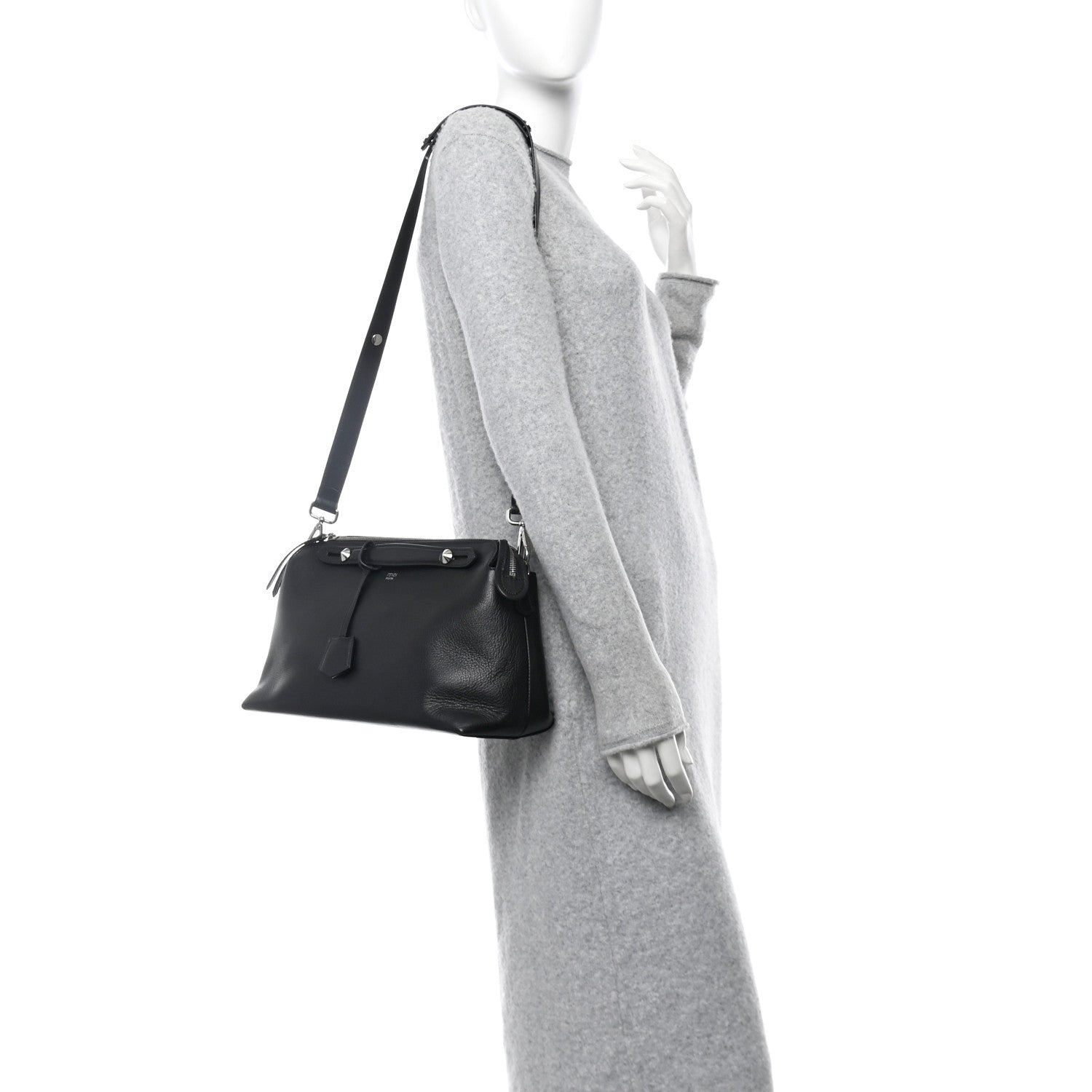 Vitello Dolce Large By The Way Boston Bag Black