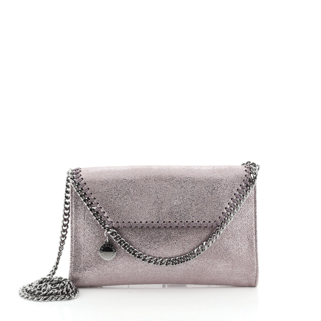 Falabella Fold Over Flap Crossbody Bag Shaggy Deer Mini