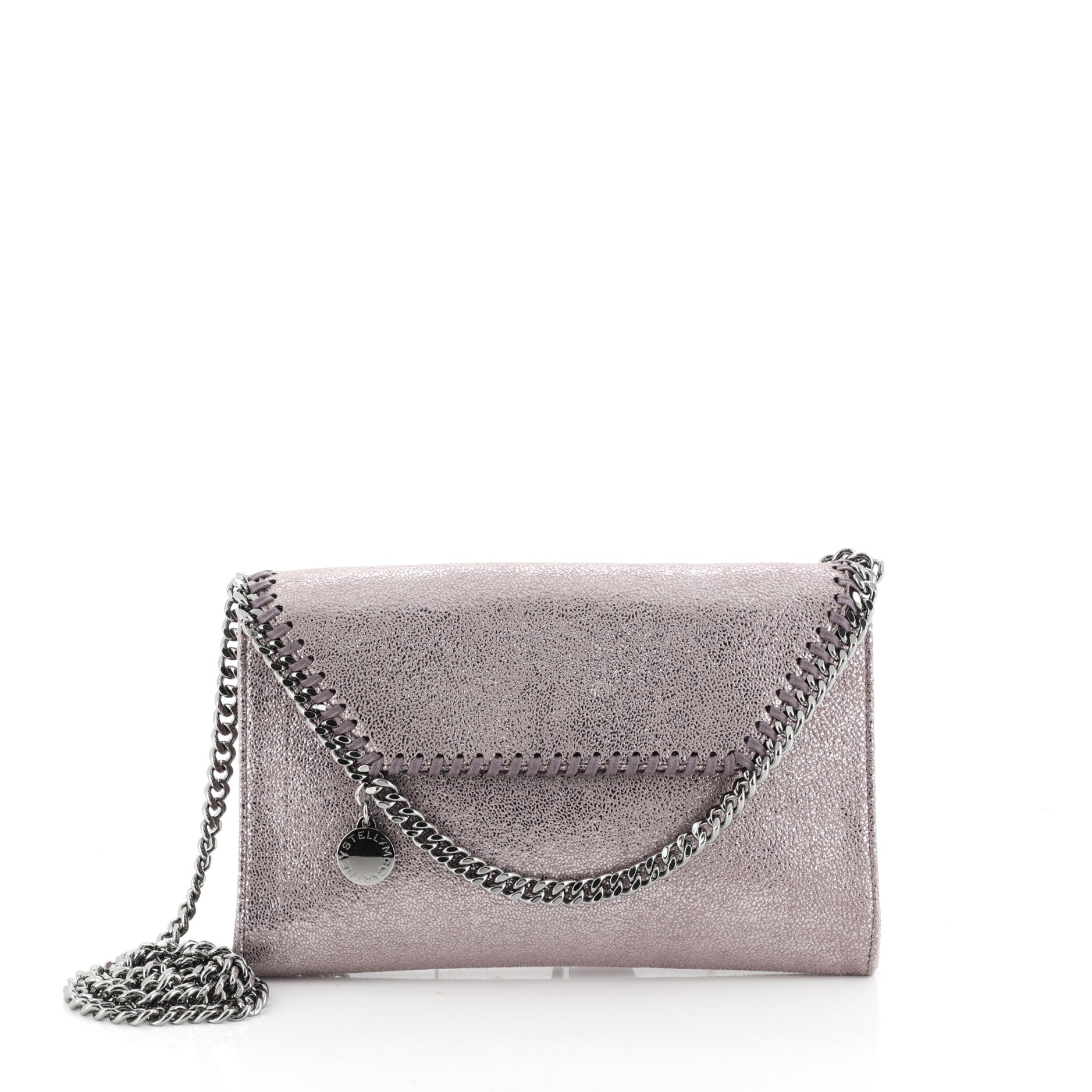 Falabella Fold Over Flap Crossbody Bag Shaggy Deer Mini
