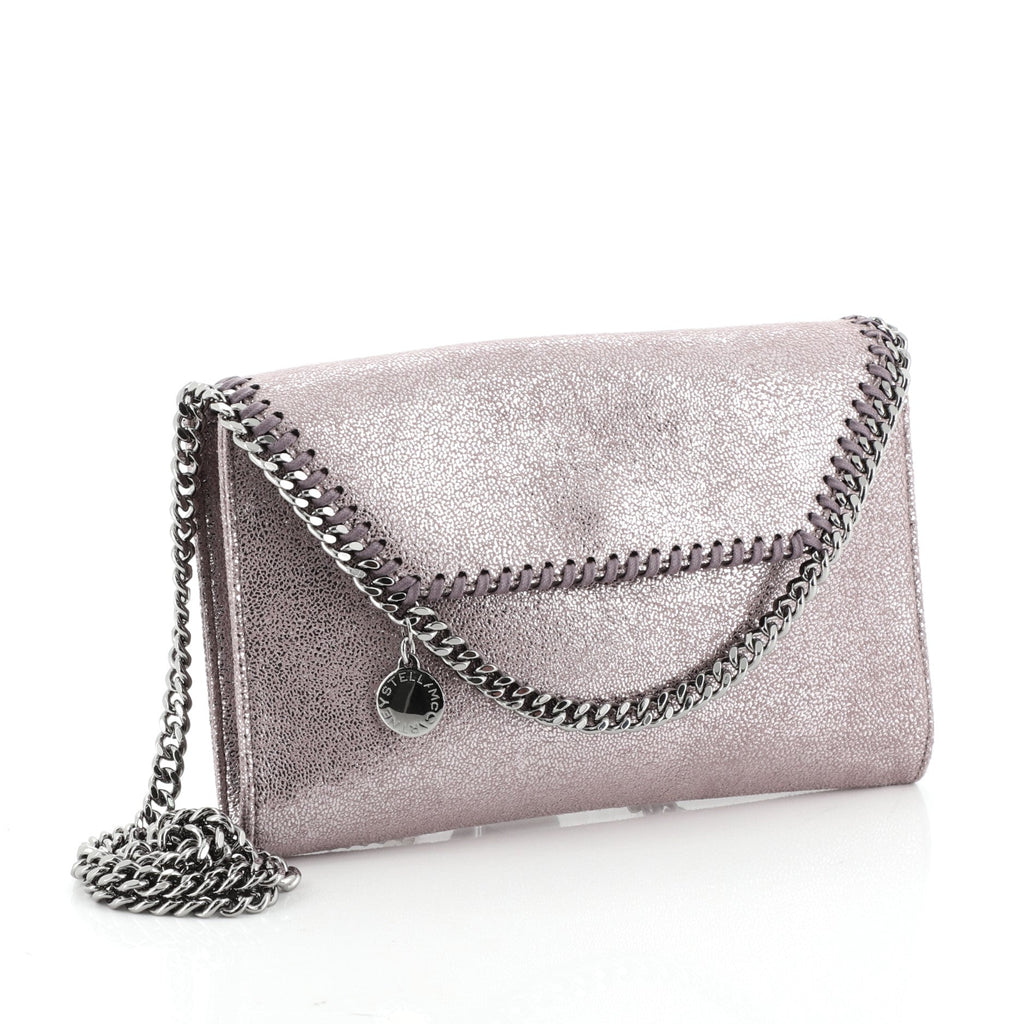 Falabella Fold Over Flap Crossbody Bag Shaggy Deer Mini