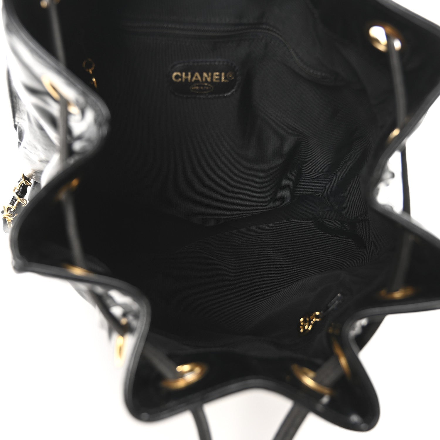 Paten Timeless CC Drawstring Backpack Black