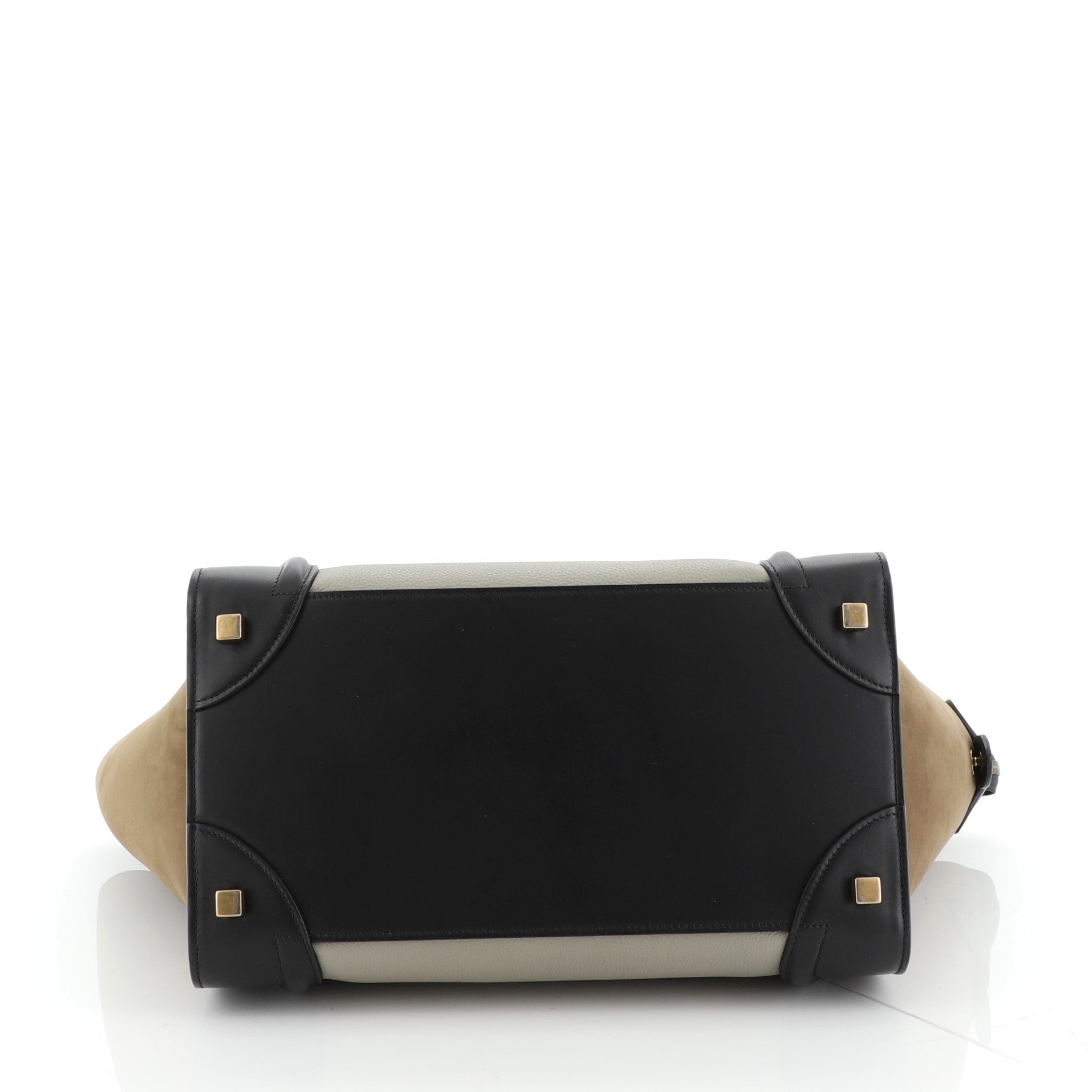 Tricolor Luggage Bag Leather Mini
