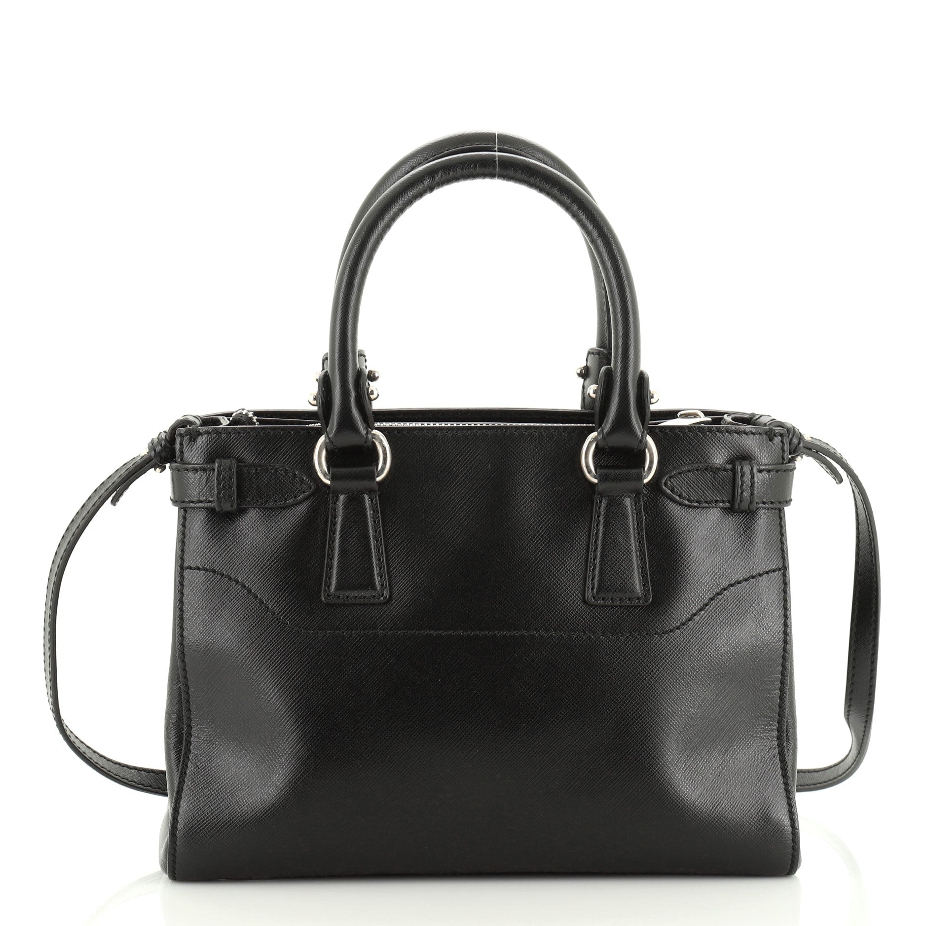 Batik Convertible Satchel Saffiano Leather Mini
