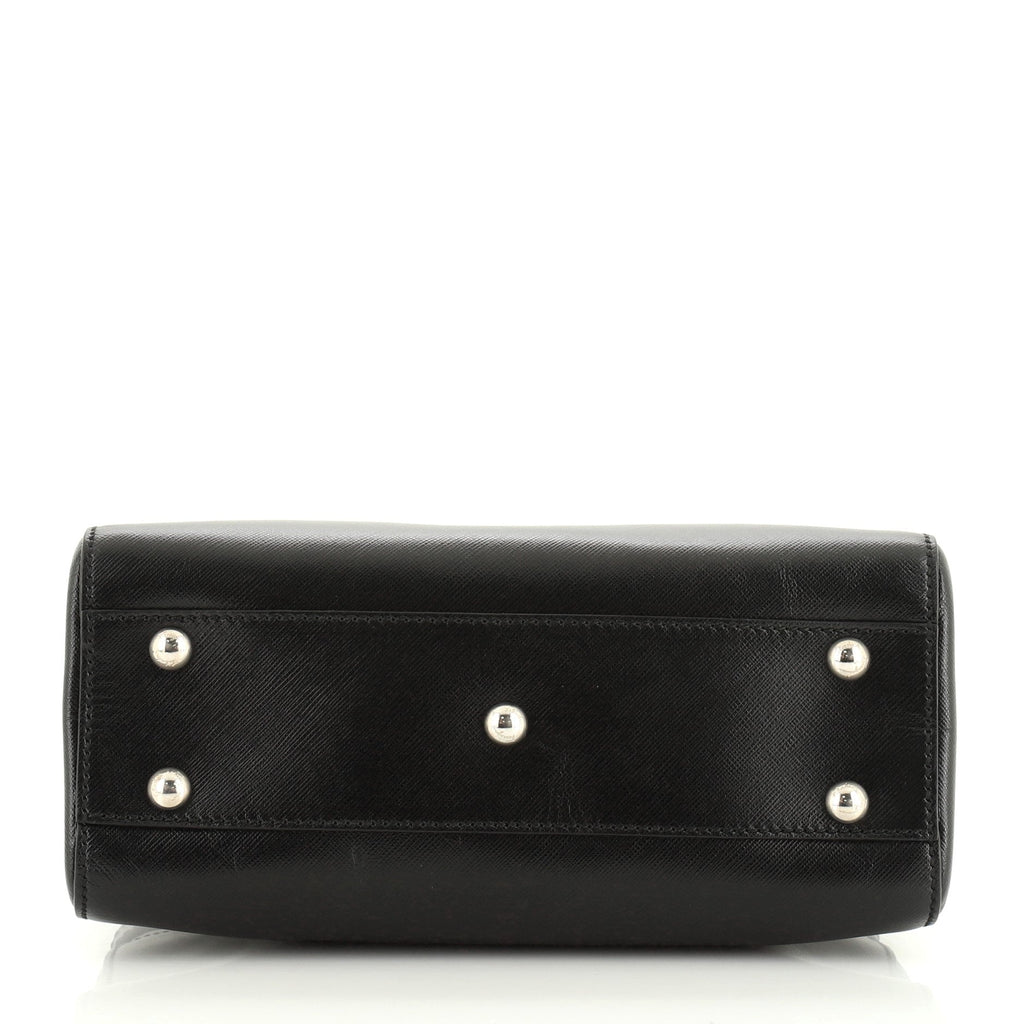 Batik Convertible Satchel Saffiano Leather Mini