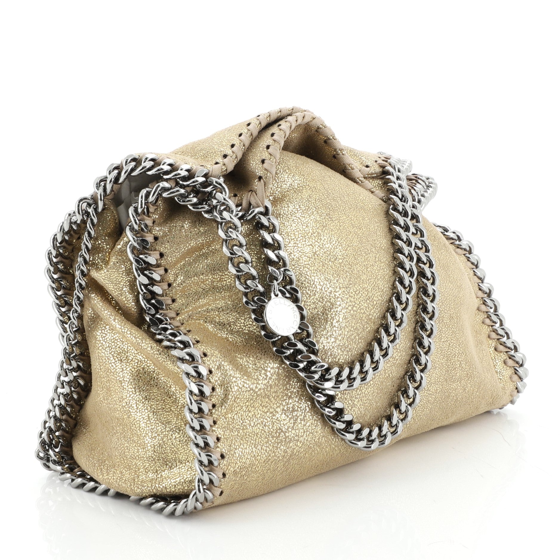 Falabella Fold Over Crossbody Bag Shaggy Deer Mini