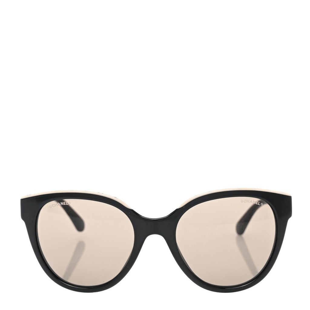 Acetate CC Butterfly Sunglasses 5414 Black Beige