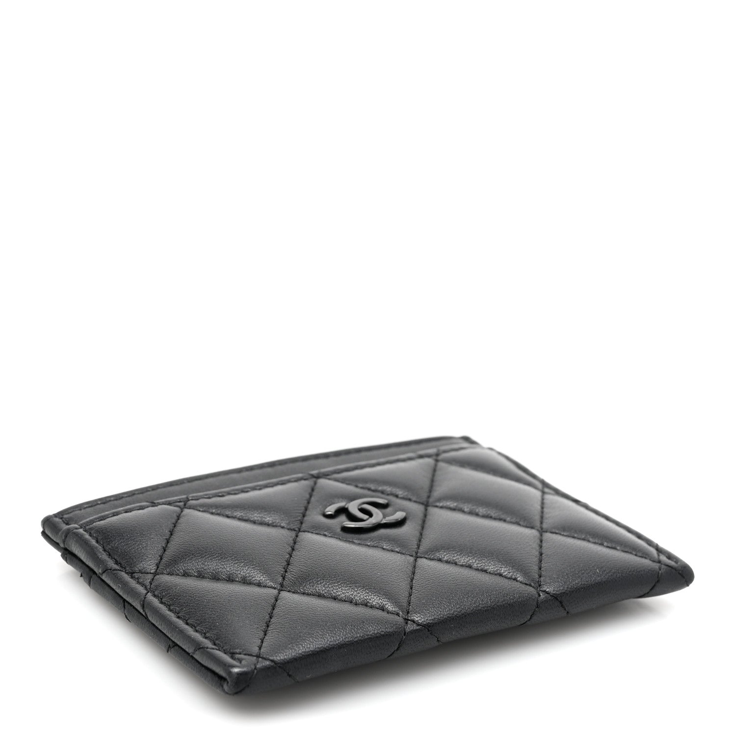Lambskin Quilted  Holder So Black