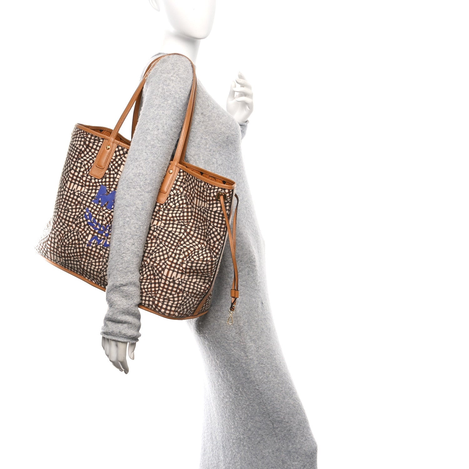 Visetos Large Liz Reversible Shopper Tote Cognac